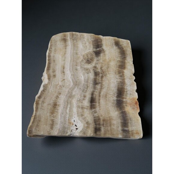 vintage large cut marble multi-textured ashtray. - Picture 4 of 9